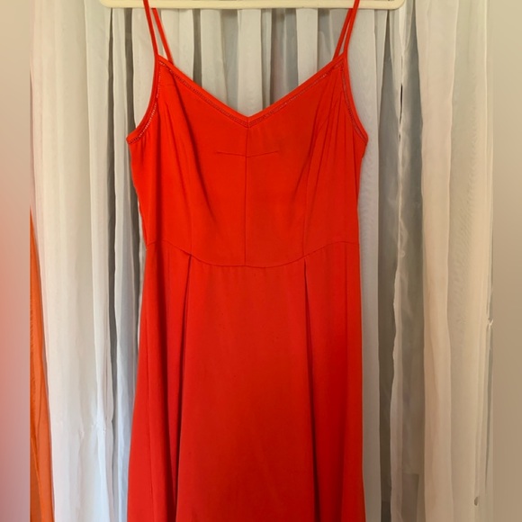 Dynamite, medium flare strap dress, colour orange red - Picture 2 of 7